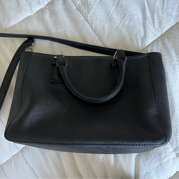 Tory Burch Robinson Mini Square Tote - Black - Picture 7 of 9